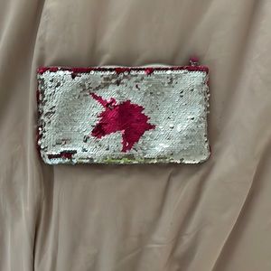 Sequence unicorn pencil pouch